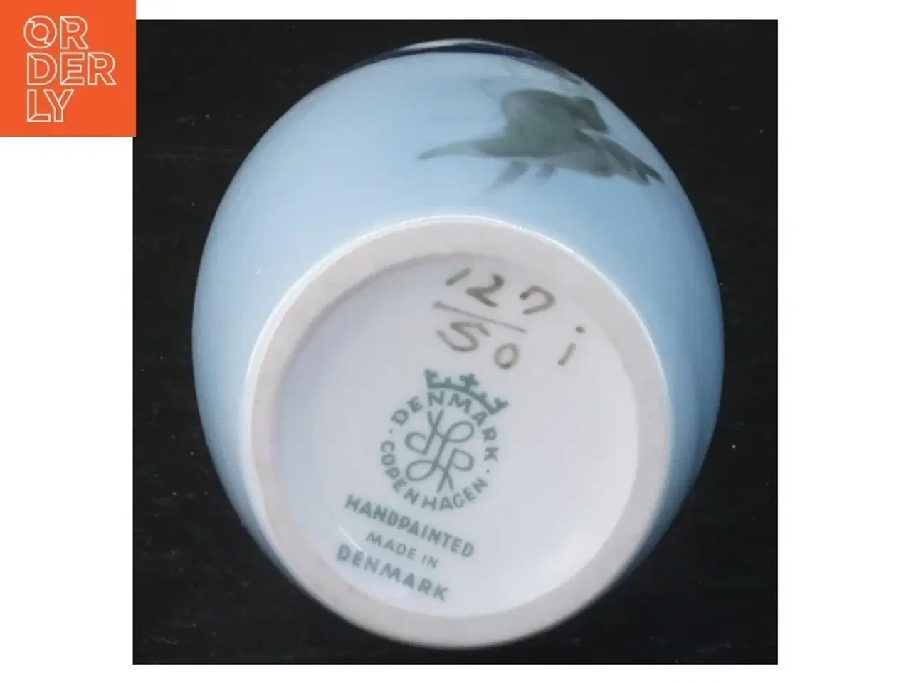 Billede 3 - Royal Copenhagen vase med blomstermotiv fra Royal Copenhagen (str. 18 cm)