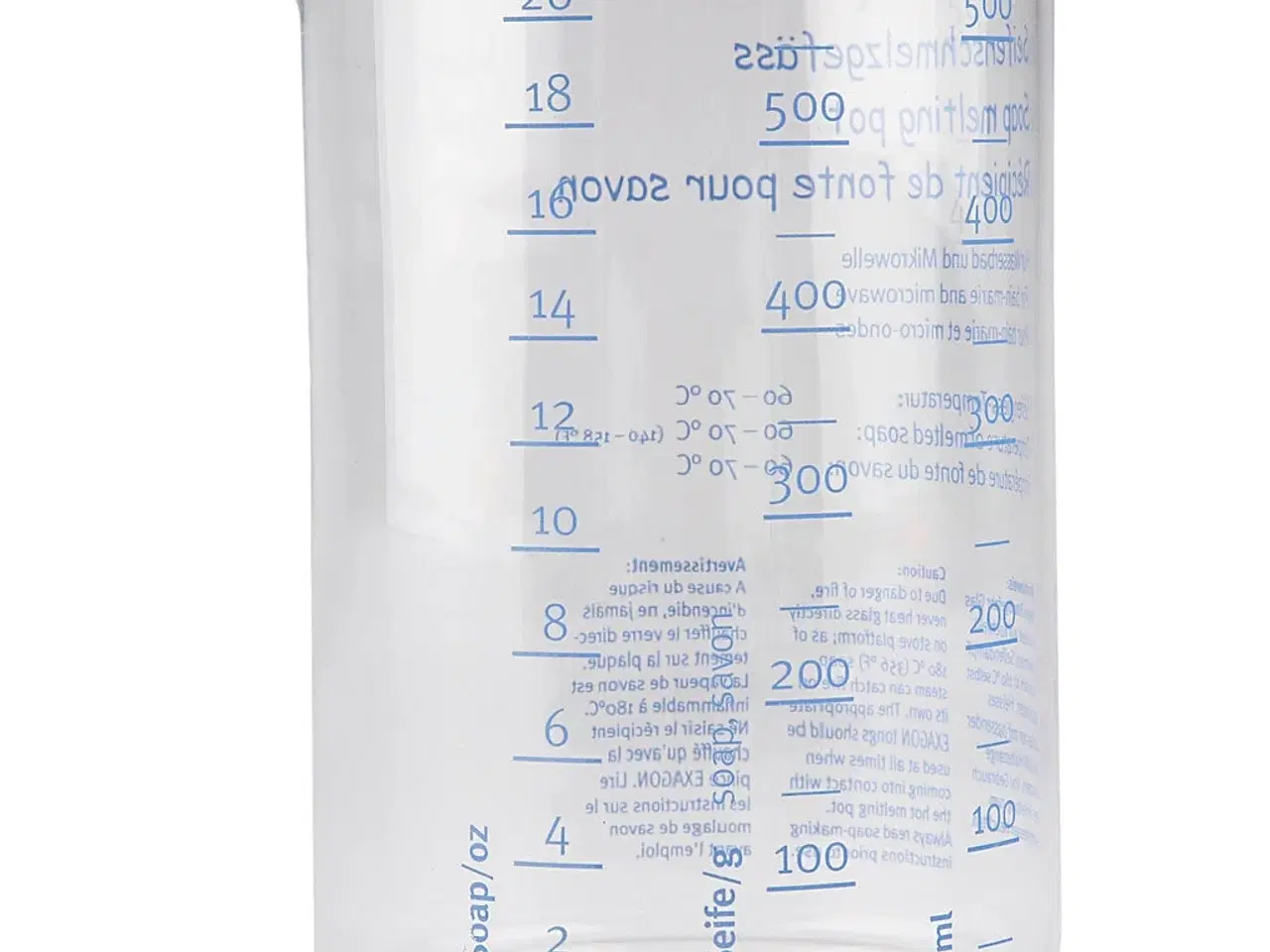 Billede 1 - Glas Smelterør 500 ml - Præcise Målinger & Hældning