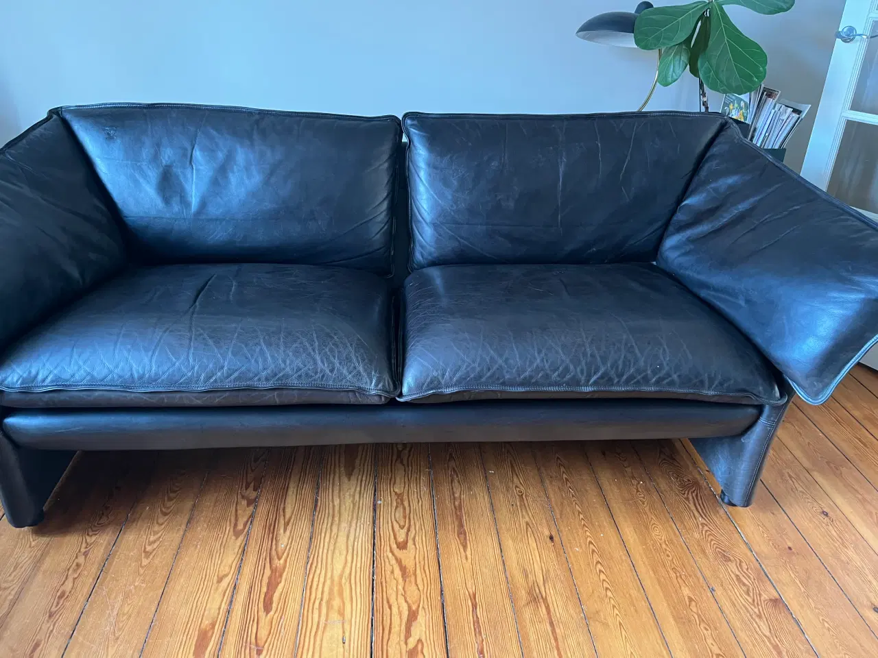 Billede 1 - Lædersofa