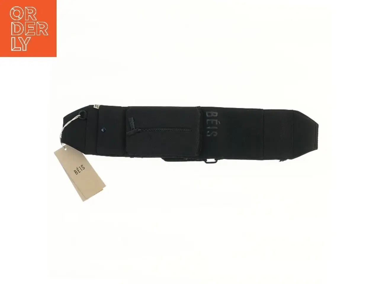 Billede 1 - BÉIS sort bæltetaske med justerbar rem fra Béis (str. 53x11 cm)