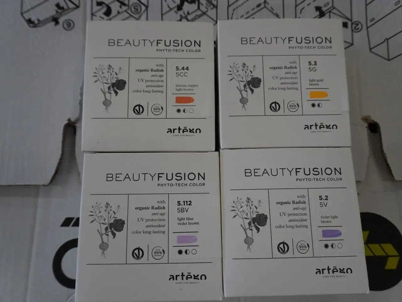 Billede 1 - Kasse med hårfarve, Artego BeautyFusion 100ml