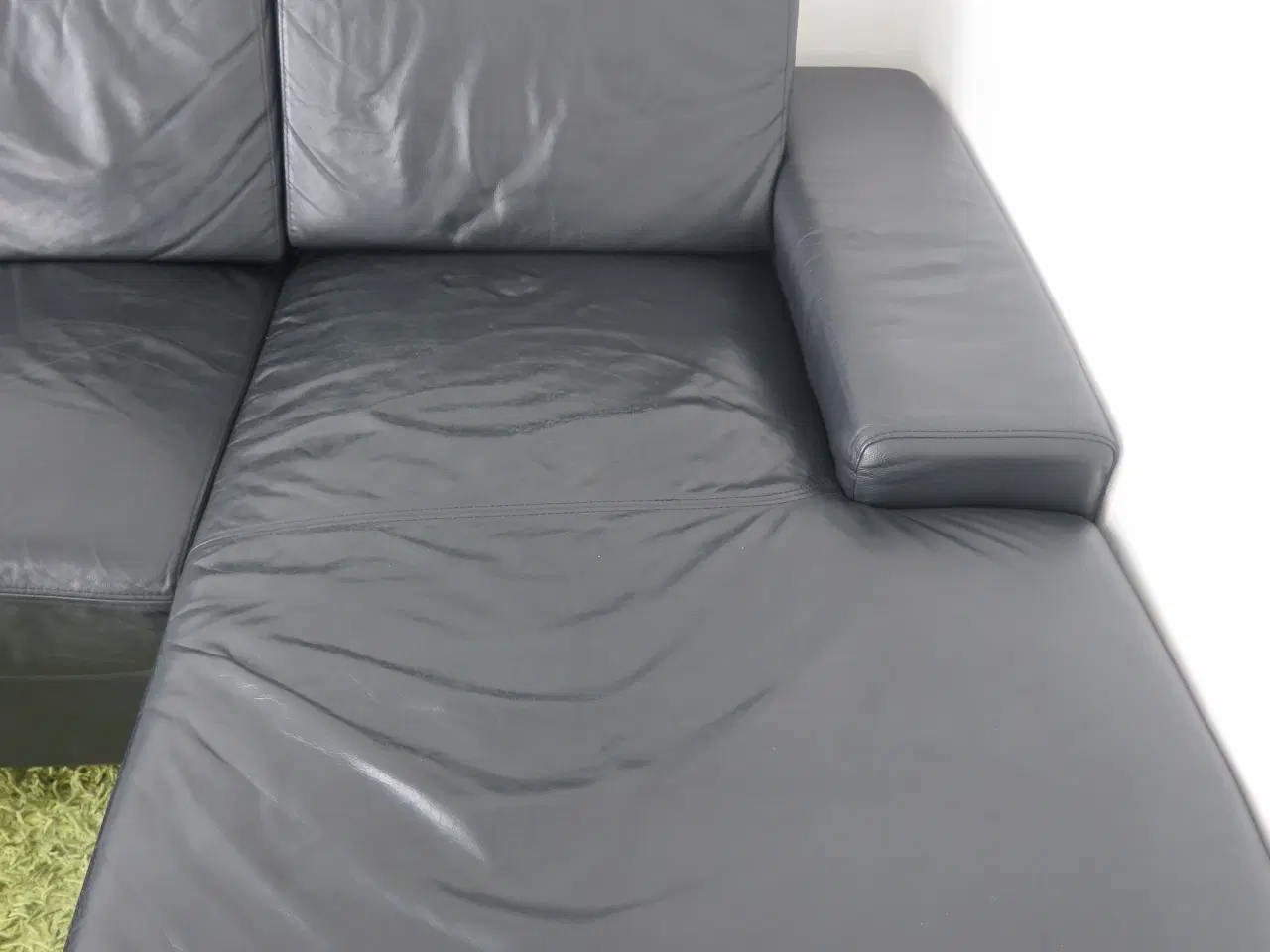 Billede 7 - Lædersofa med chaiselong