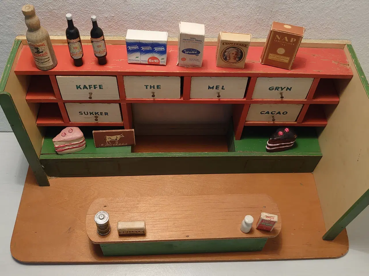 Billede 4 - Gammel købmandsbutik. Store model L 41,5cm.