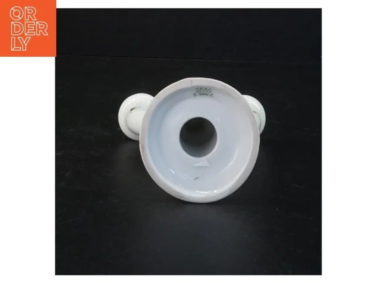 Billede 3 - Porcelænstage til tre lys (str. 13,5 x 12 x 8 cm)