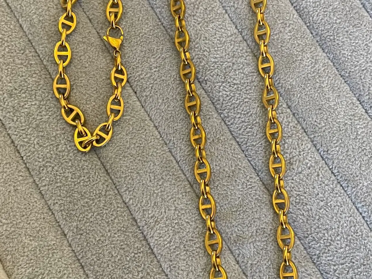 Billede 1 - 8mm 14kt goldfilled marinersæt