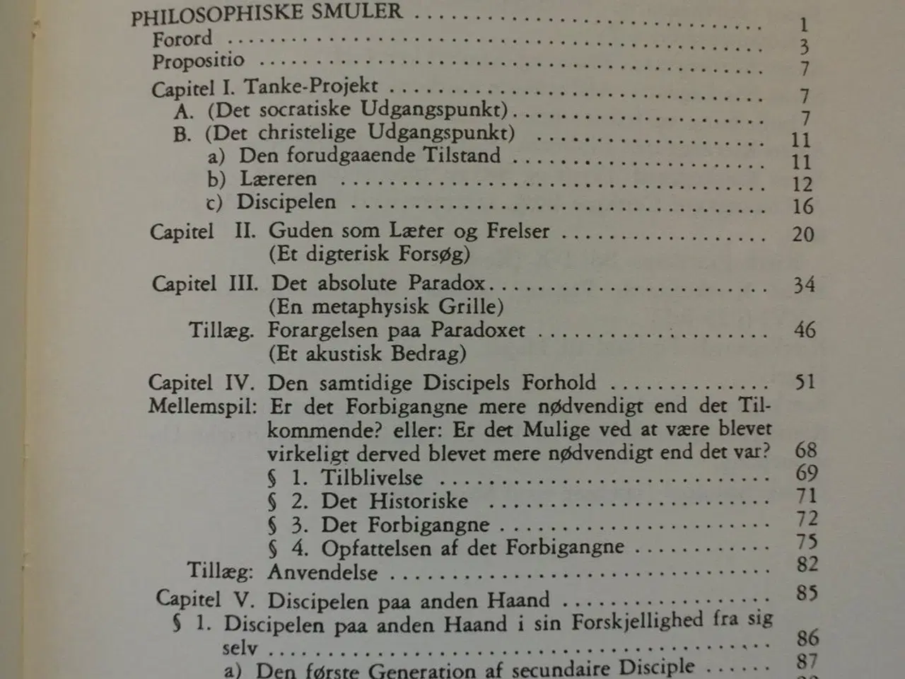 Billede 2 - philosophiske smuler, af søren kierkegaard. , emne