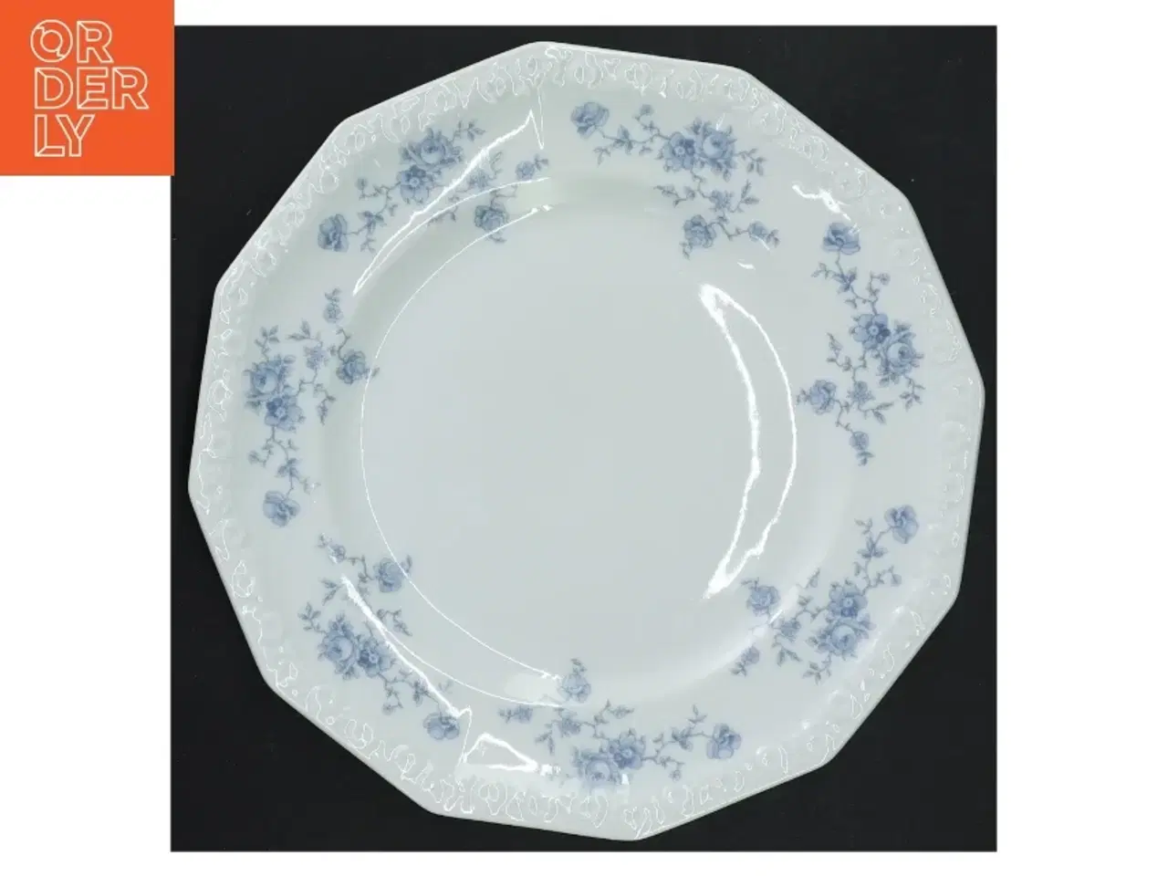 Billede 5 - Porcelænsmiddagstallerkener med blåt blomstermønster fra Rosenthal (str. 22x2 cm)