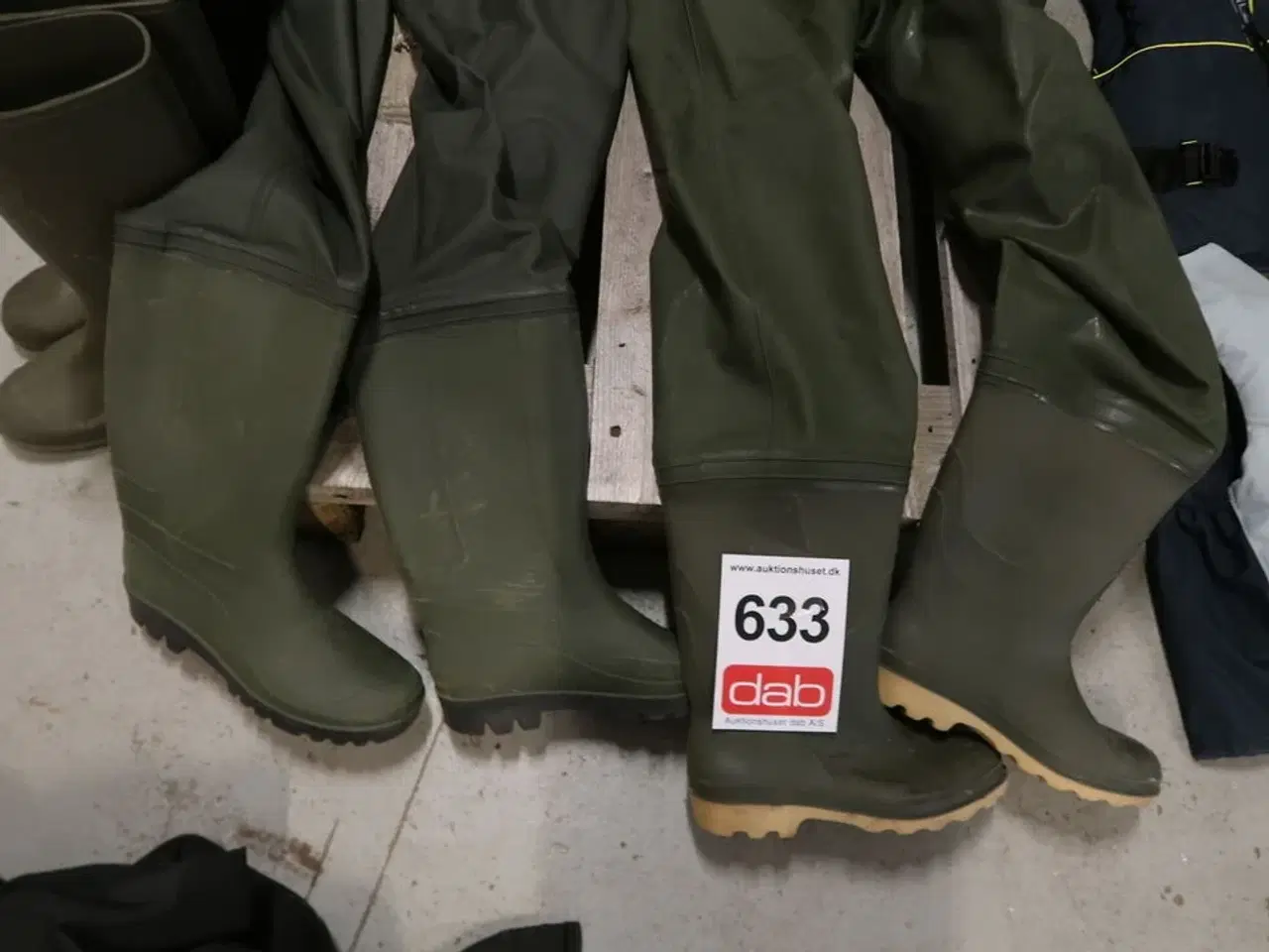 Billede 2 - 2 sæt waders + 4 par gummistøvler