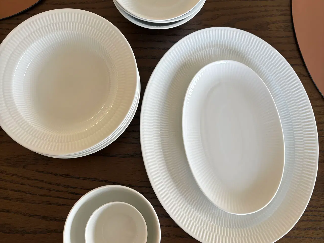 Billede 1 - Royal Copenhagen hvid riflet