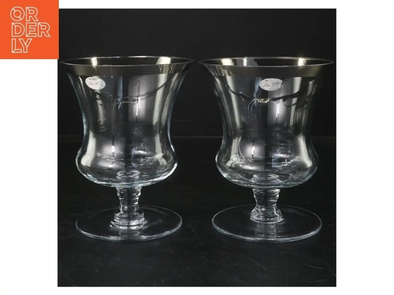 Billede 1 - Glasvaser, sæt af 2 fra Lene Bjere (str. 15 cm. 2 styk)