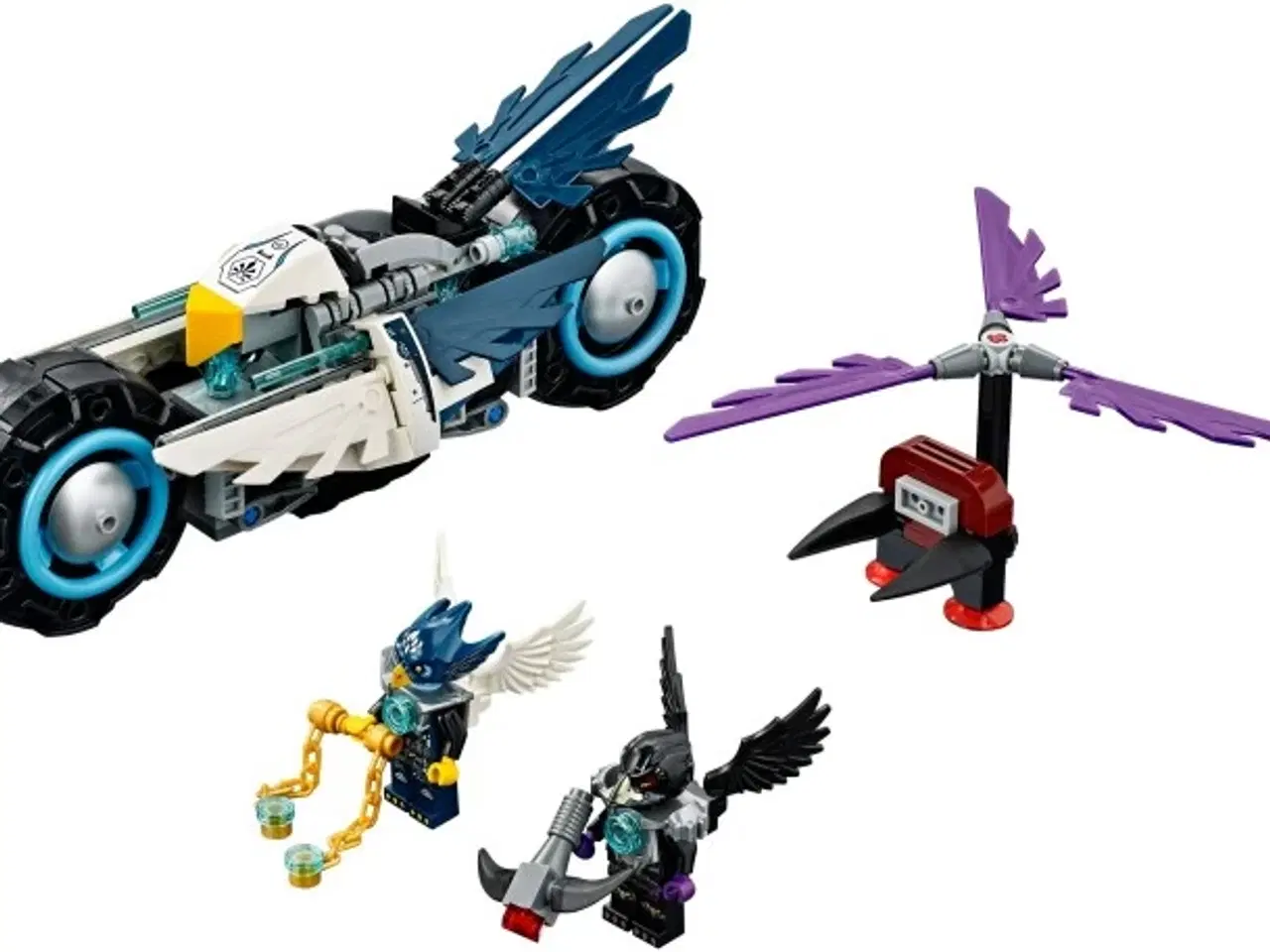Billede 1 - LEGO Chima Rascal fly, Eglor motorcykel, Vardy fly