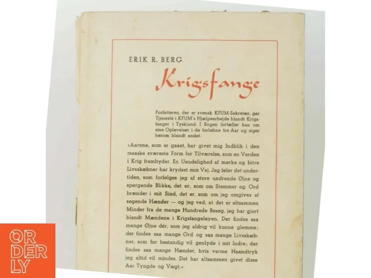 Billede 3 - Krigsfange af Erik R. Berg (Bog)