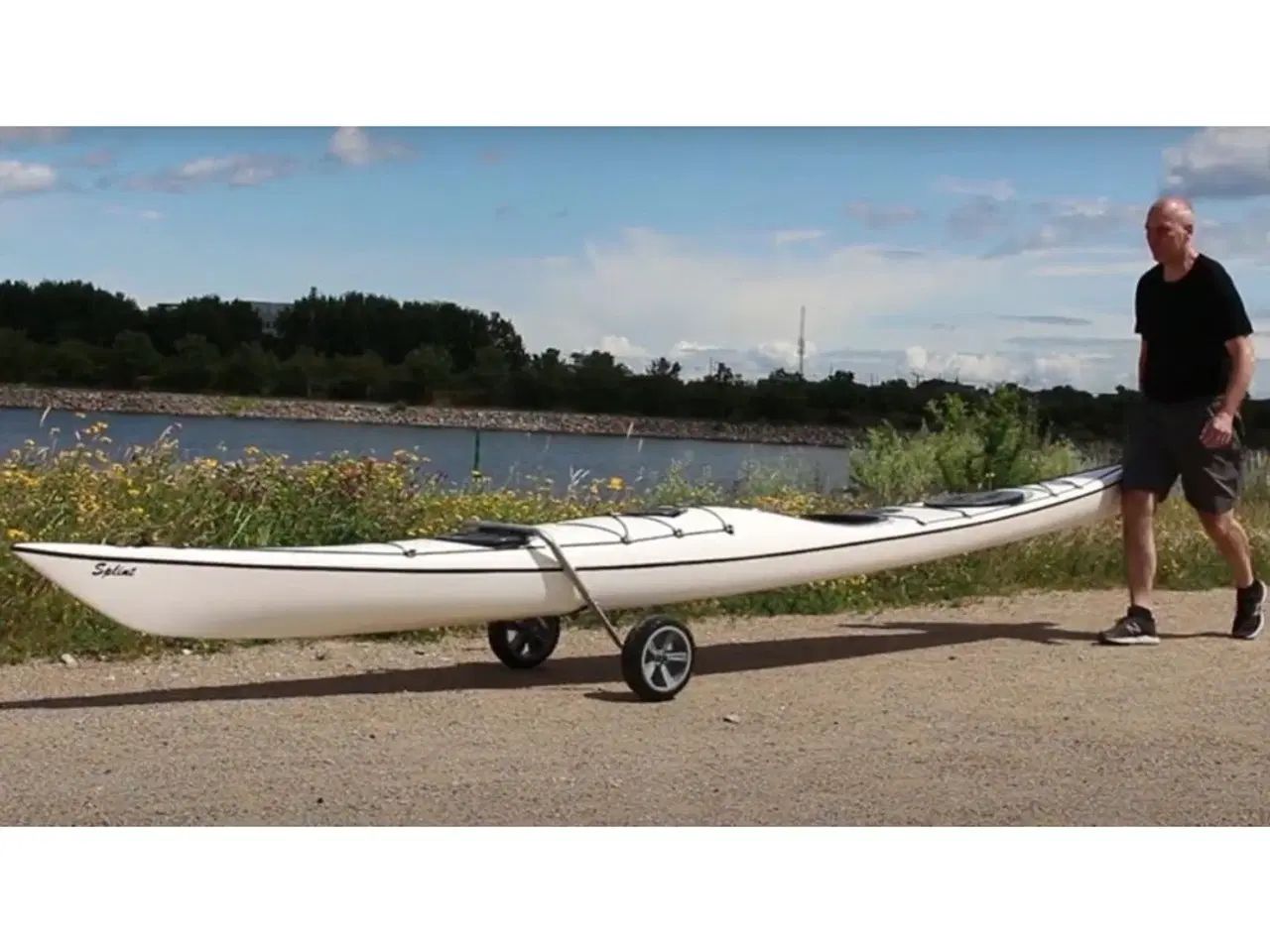 Billede 1 - Ny: Splint Kajakvogn i rustfri stål