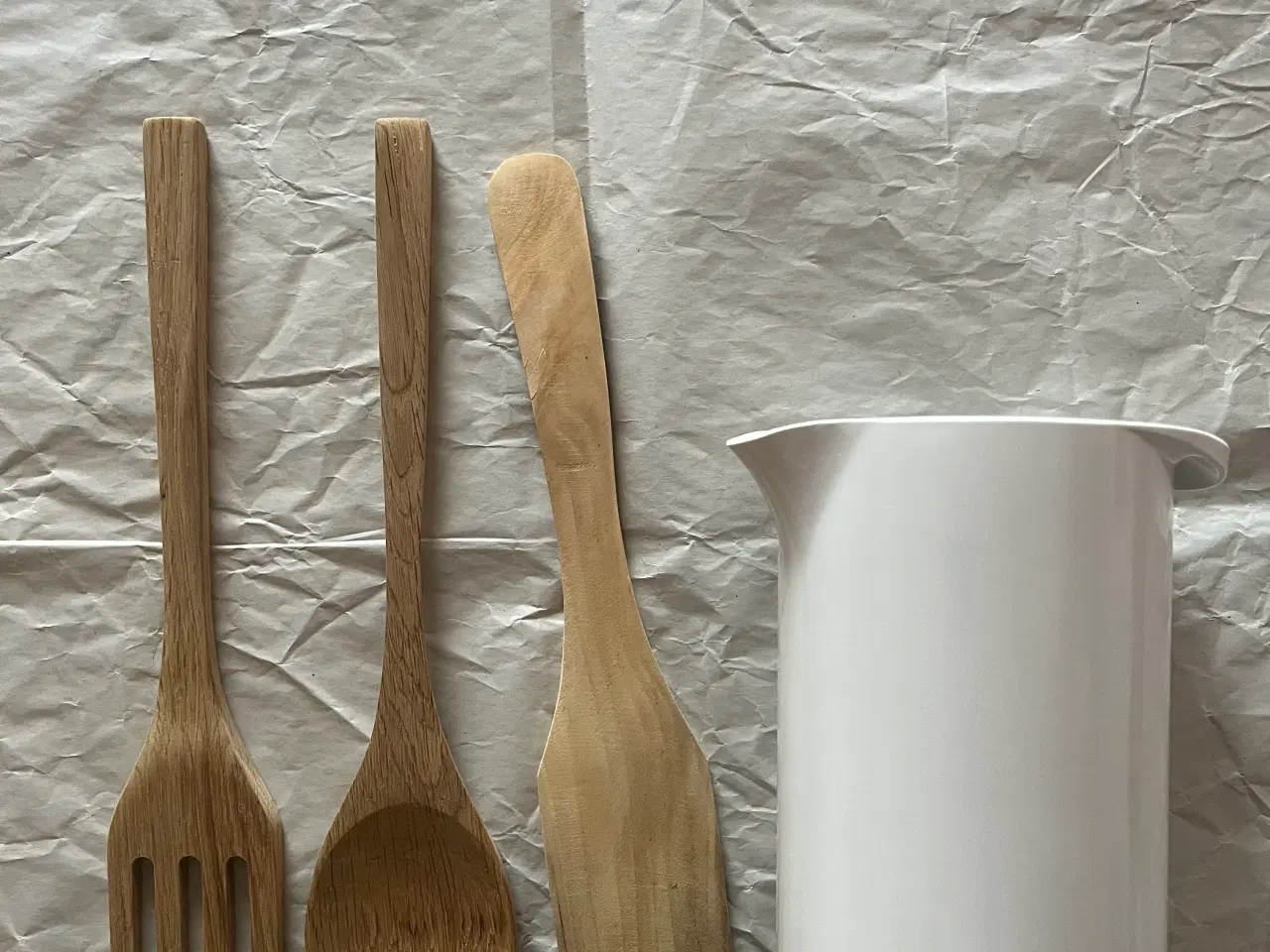 Billede 3 - Røreskål + træbestik