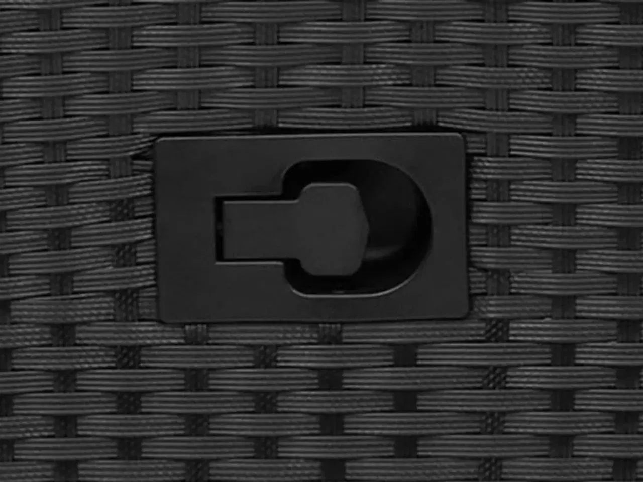 Billede 8 - 2-personers havesofa med bord og lænefunktion polyrattan sort