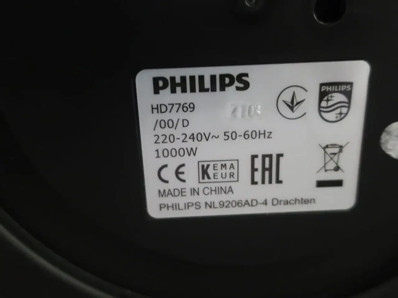 Billede 2 - Kaffemaskine PHILIPS HD7769
