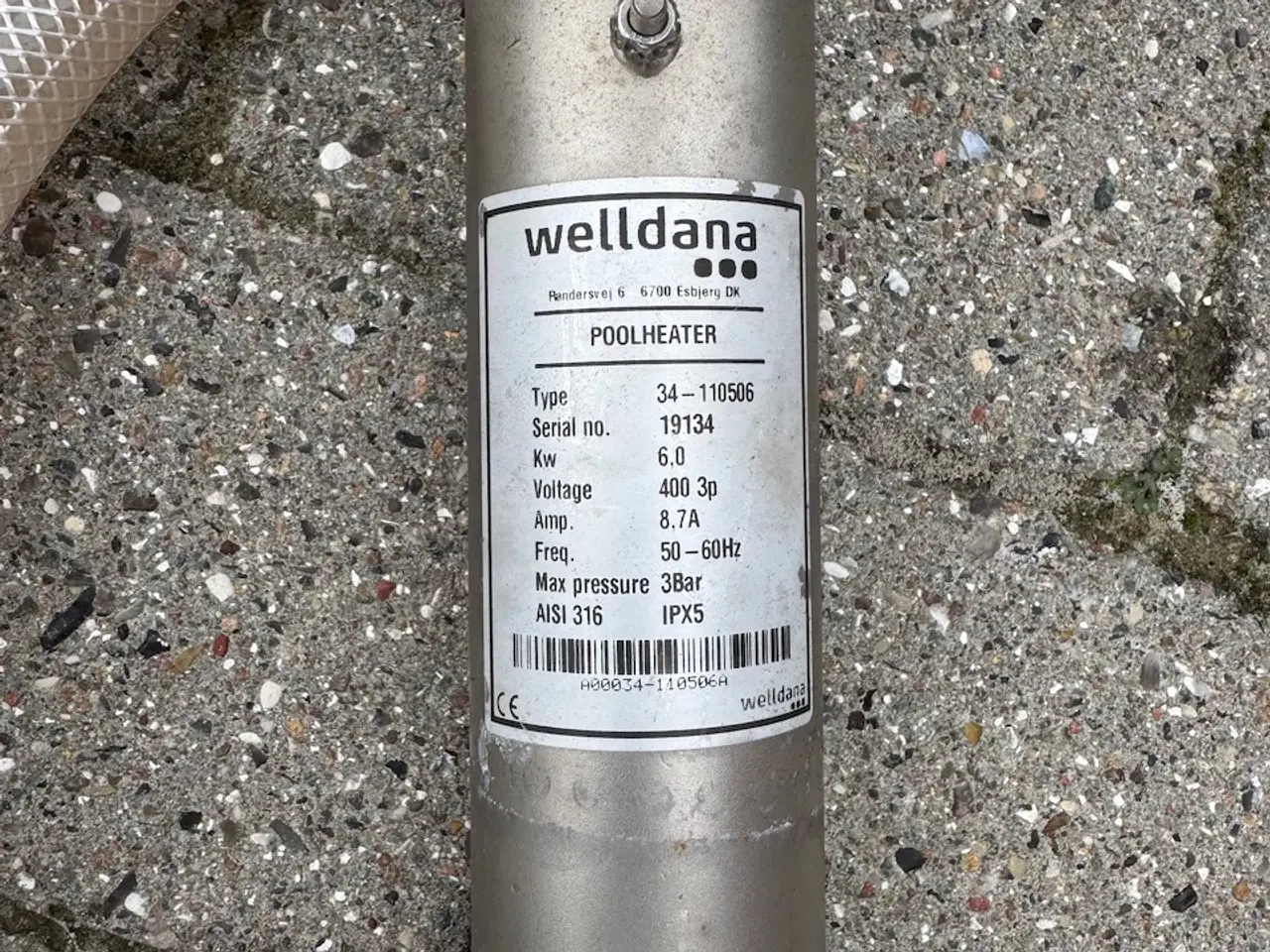 Billede 2 - Welldana poolheater med dykpumpe