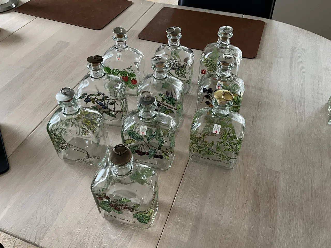 Billede 1 - 10 stk. Holmegaard Brændevinsamatøren snapseflaske