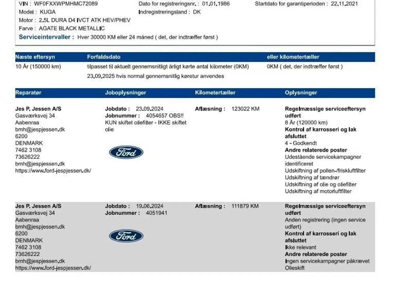 Billede 18 - Ford Kuga 2,5 Plugin-hybrid Vignale CVT 225HK Trinl. Gear