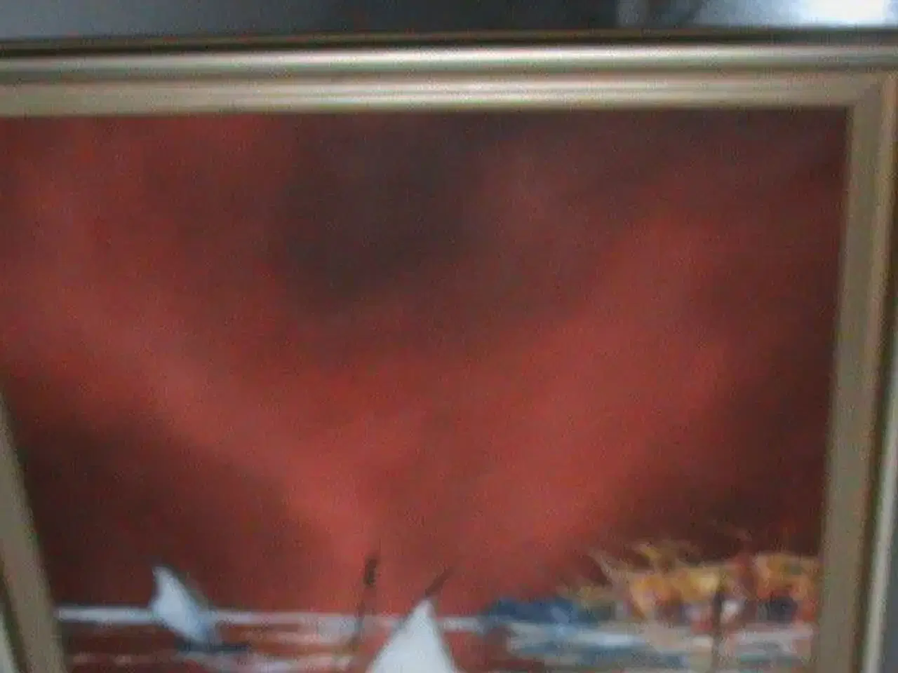Billede 2 - Maritimt maleri i klare farver