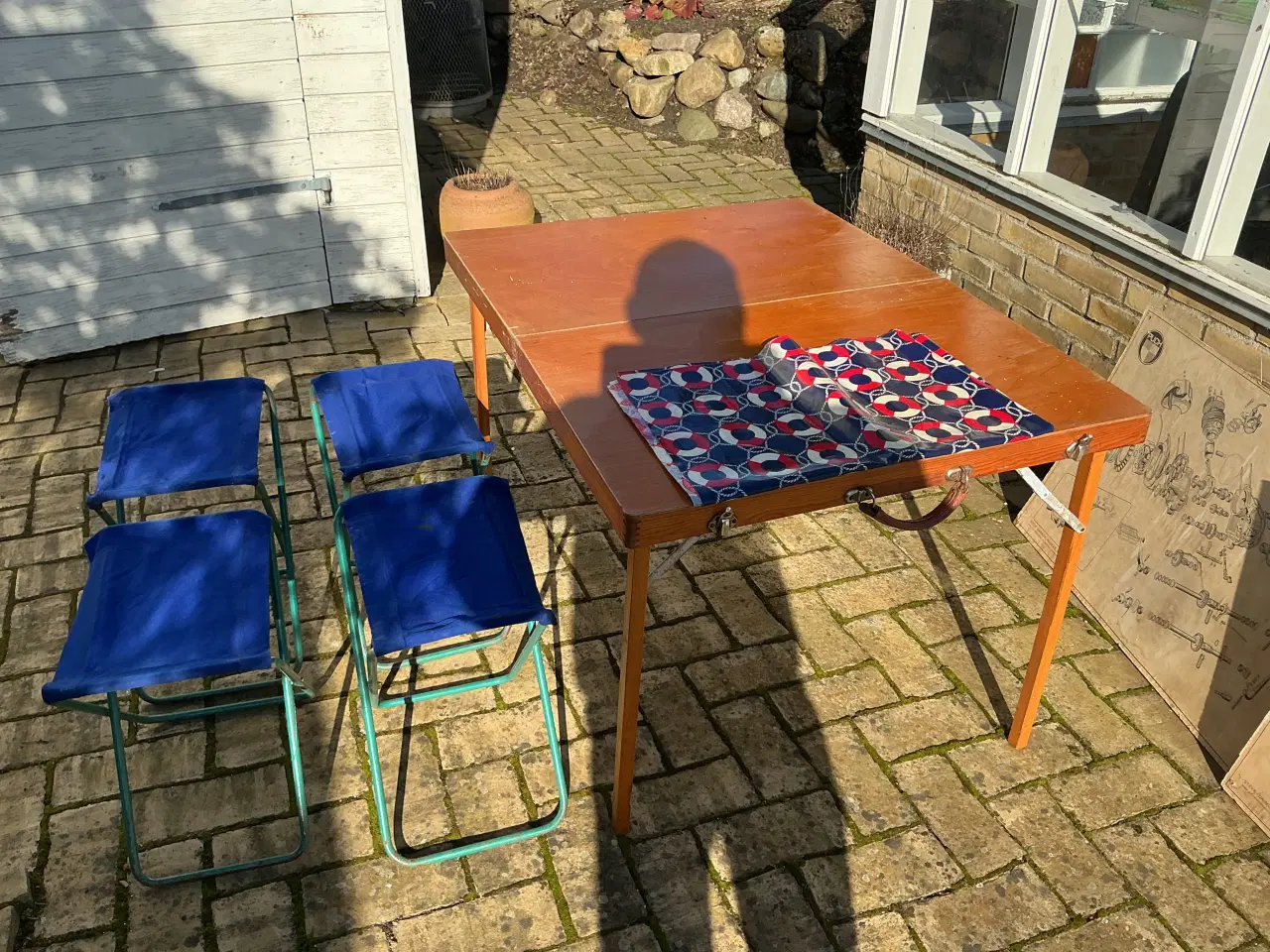 Billede 2 - Campingbord med stole retro