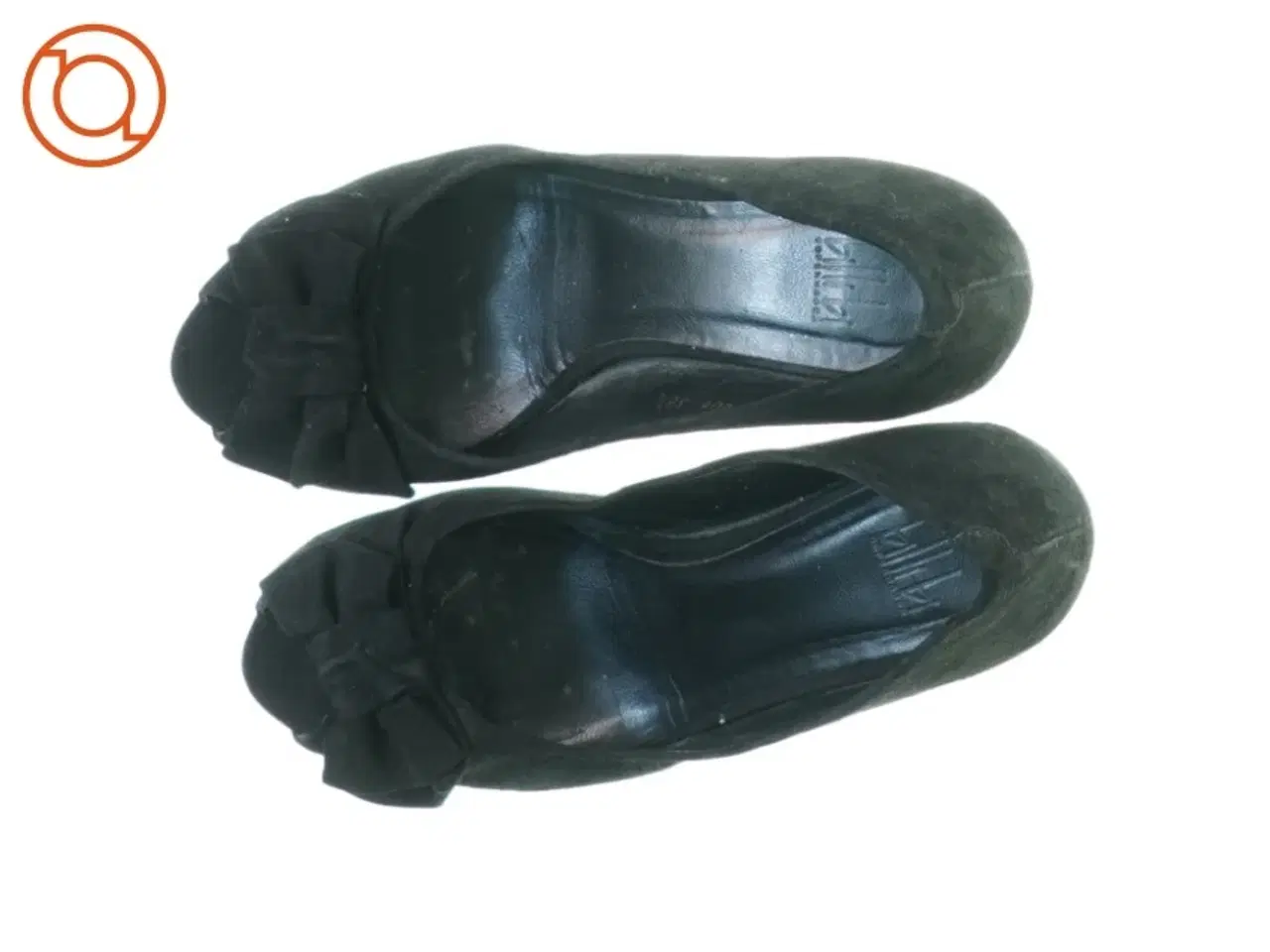 Billede 5 - Højhælede Peeptoe Pumps sko i Ruskind fra Billi Bi (str. 38)
