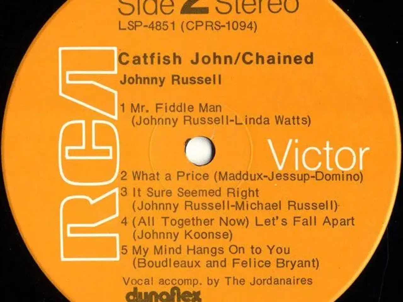 Billede 4 - Johnny Russell  - Catfish John/Chained 