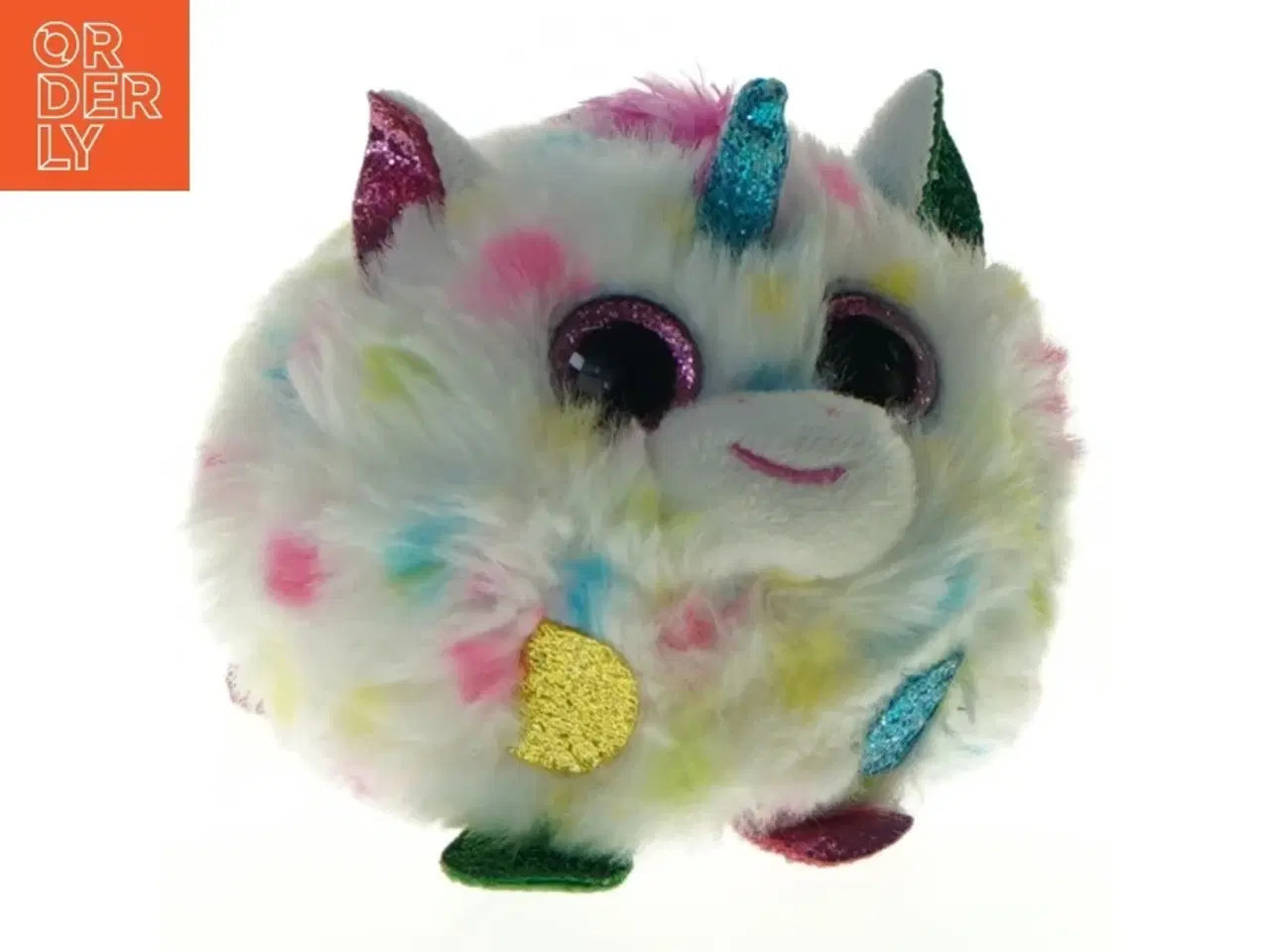 Billede 1 - Enhjørning plysbamse (str. 8 cm)