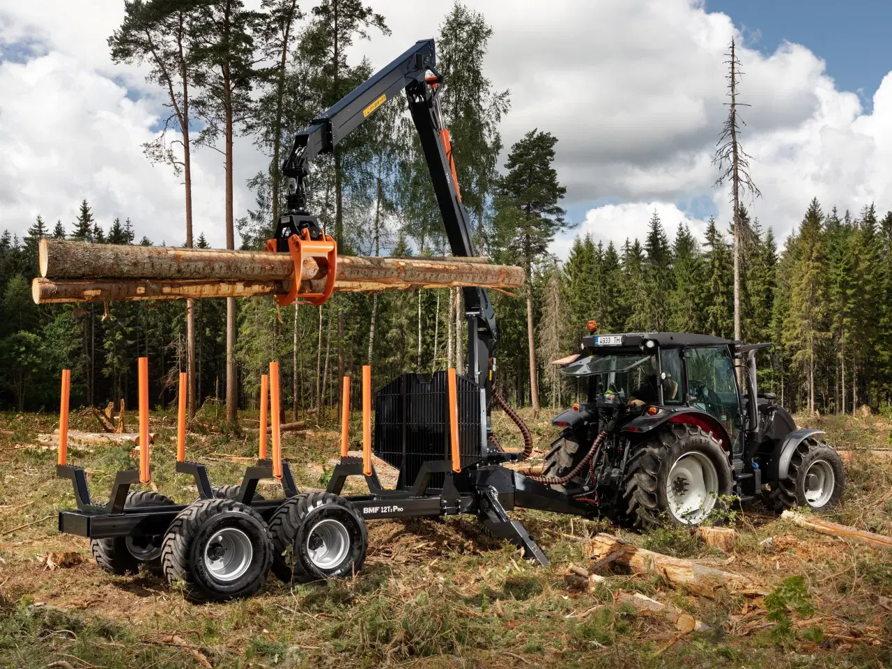 Billede 7 - BMF 12 t. skovvogn med 7,5 m. kran