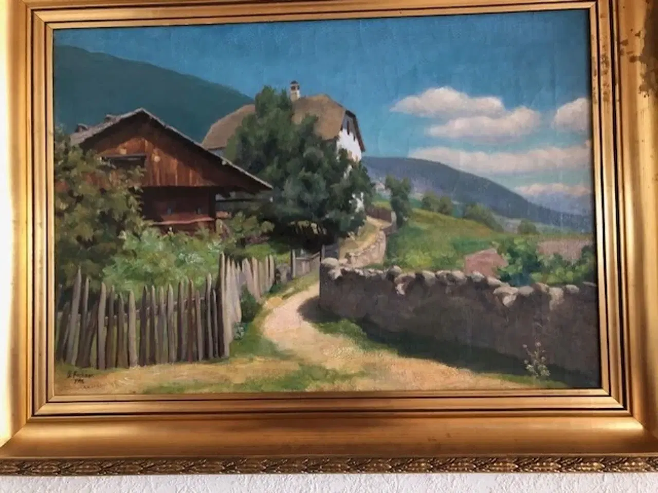 Billede 2 - Velholdte malerier i guld ramme -pris er for begge