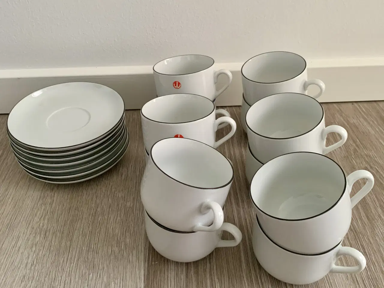 Billede 1 - Atelier sort - kaffe- og underkopper