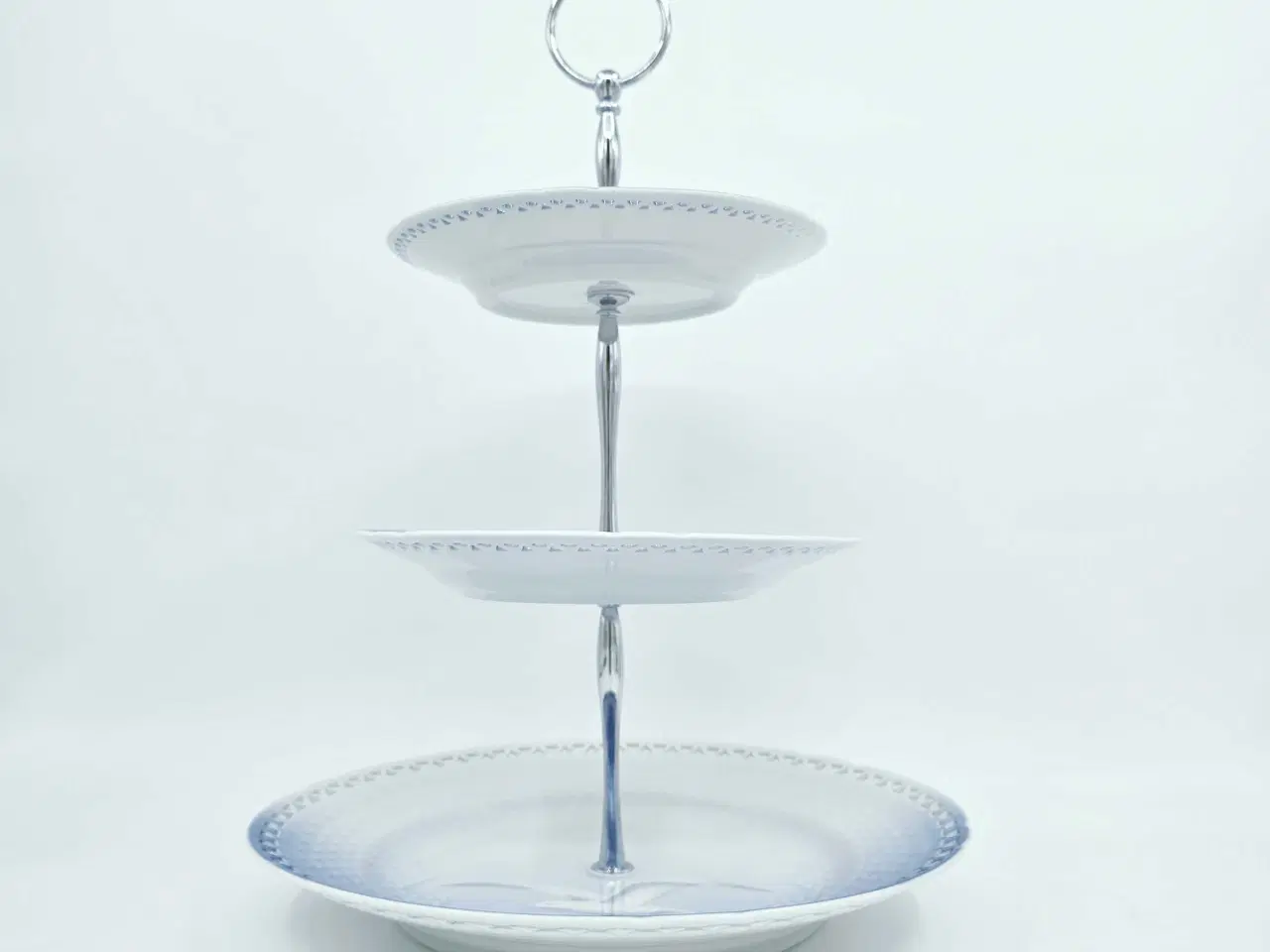 Billede 8 - Mågestel 3 etagers opsats uden guldkant Porcelæn 