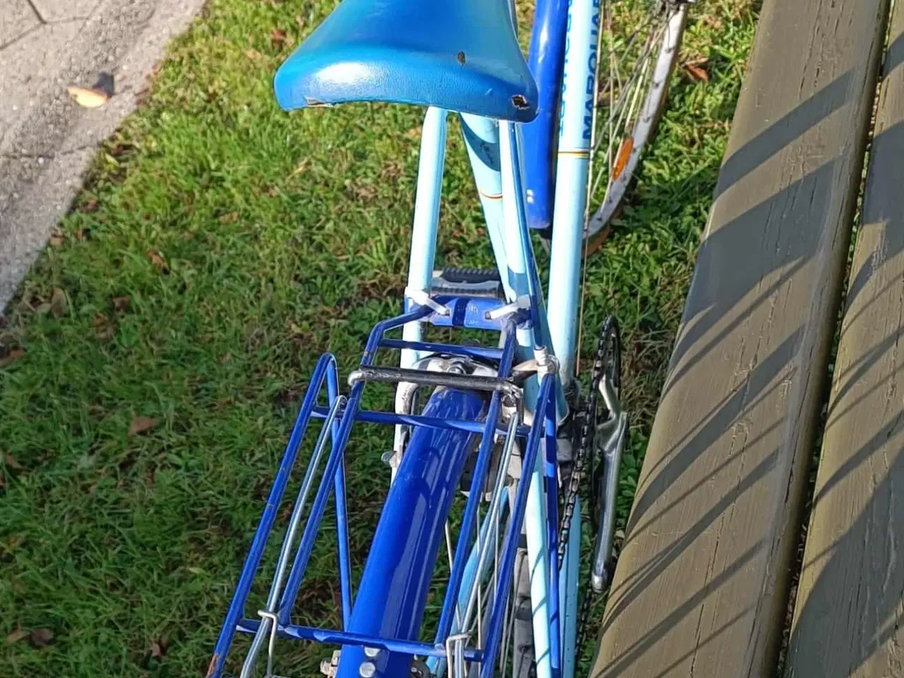Billede 7 - Flot retrocykel i blå og lyseblå