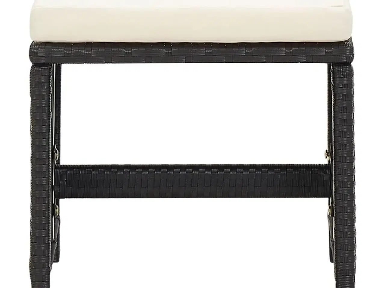 Billede 3 - Haveskamler 4 stk. med hynder polyrattan sort