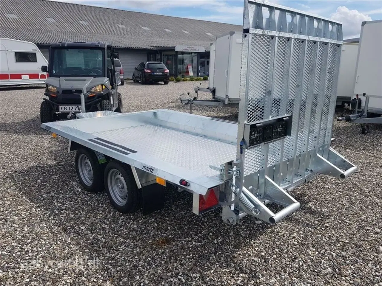 Billede 3 - 0 - Martz Builder 3 3015 Træ/Alu gulv 3000 kg   Maskintrailer Builder 3 3015 2 akslet 3000 kg