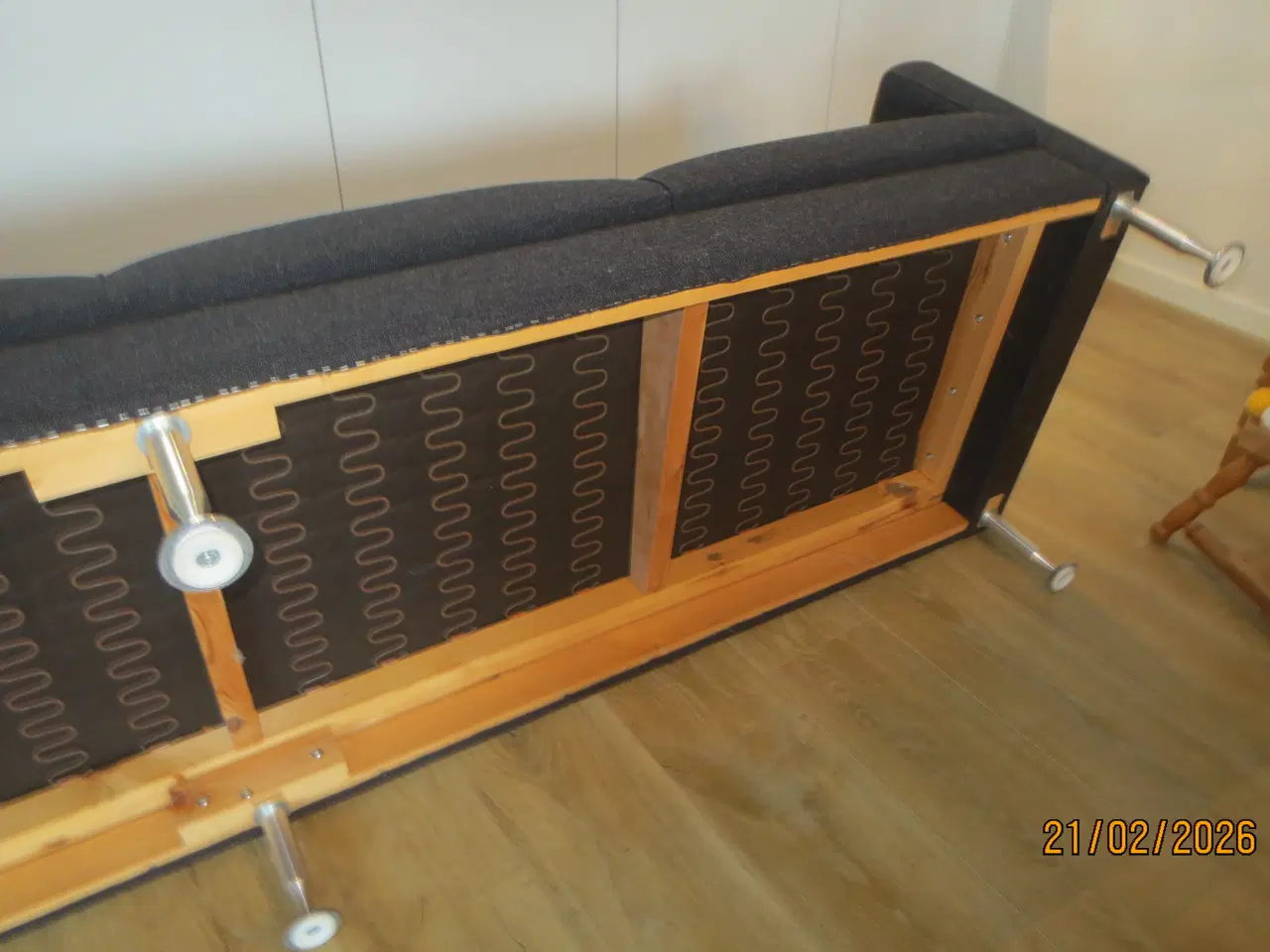 Billede 6 - 1 stk Farstrup 4 personers sofa med sort stof