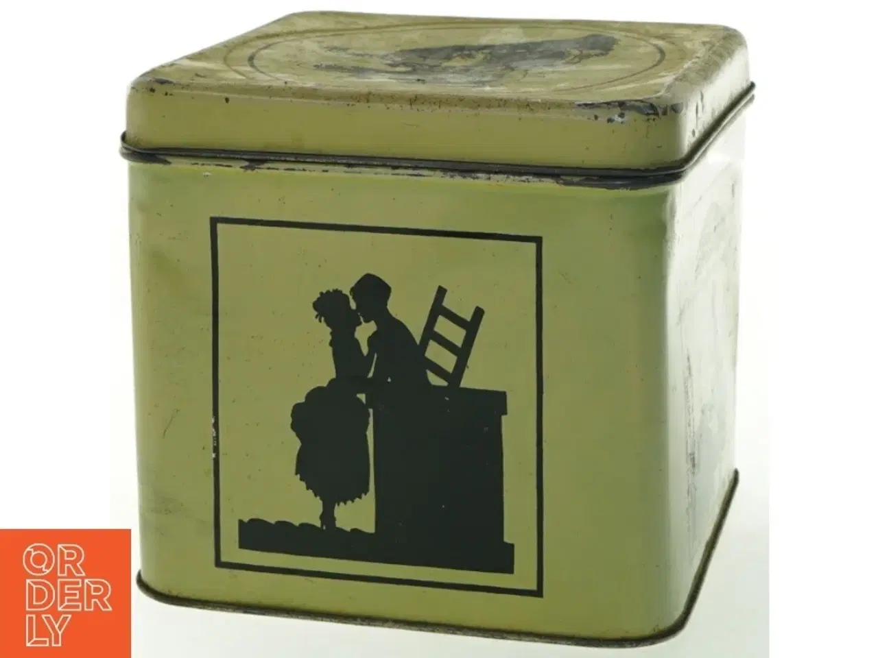 Billede 4 - Vintage H. C. Andersen metal opbevaringskasse (str. 18x18 cm)