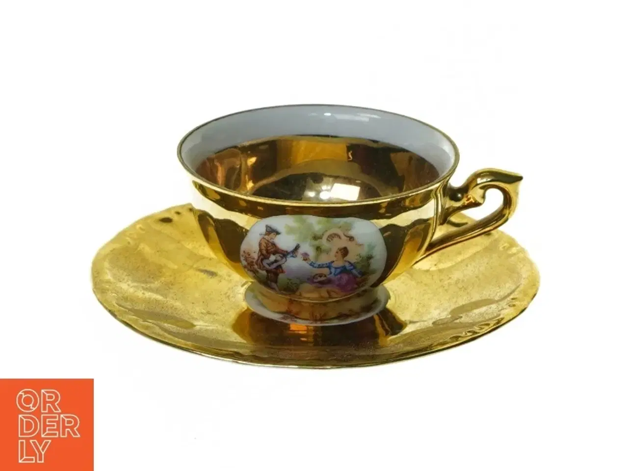 Billede 1 - Mokka kopper, med guld fra Bavaria Og Bse Og Jk (str. 11 cm 6 cm 8 x 5 cm)