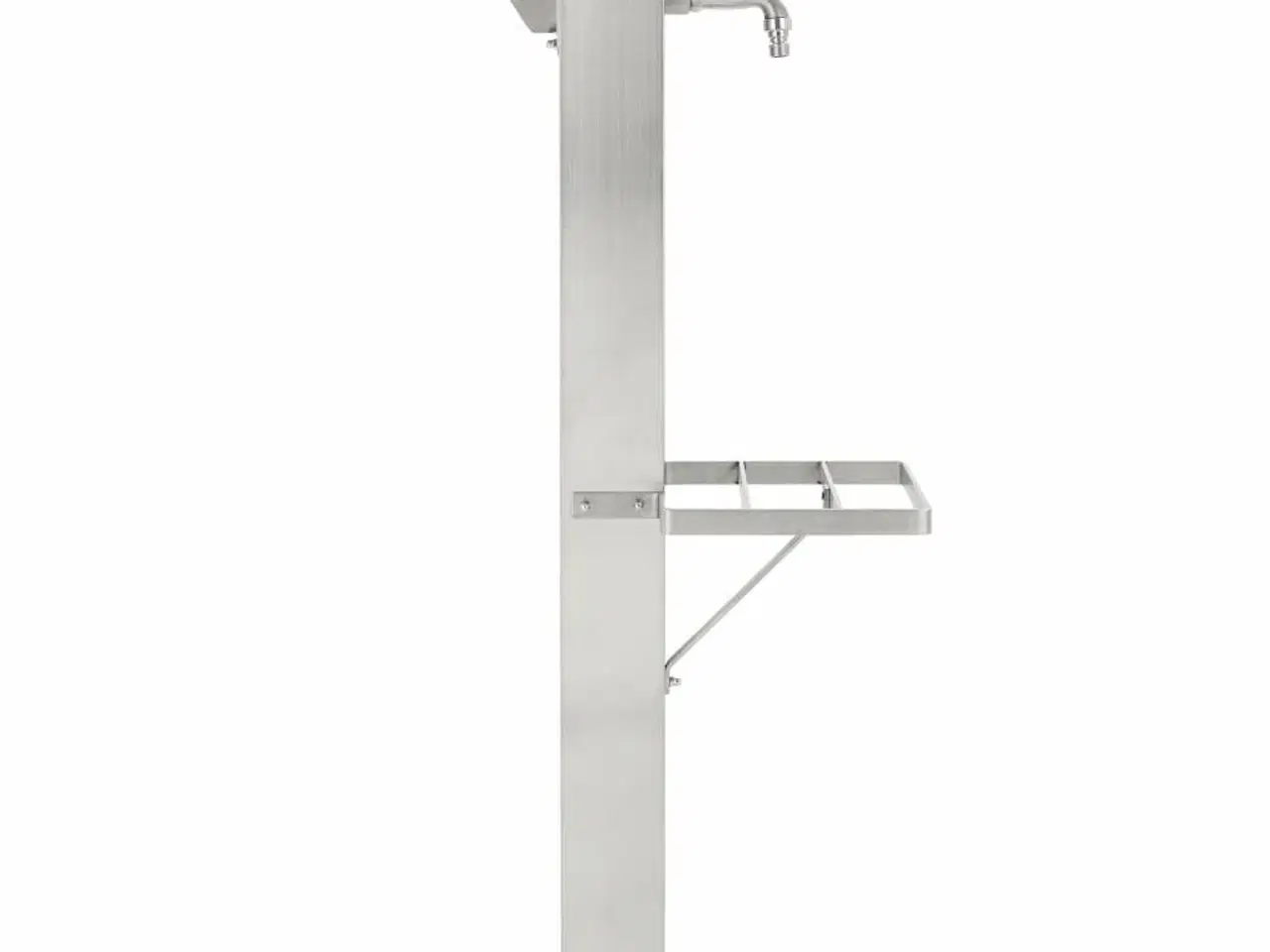 Billede 2 - Vandsøjle til haven 95 cm rustfrit stål firkantet