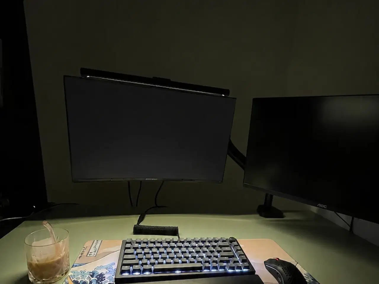 Billede 1 - AOC curved 144Hz gaming-skærm + second monitor + d