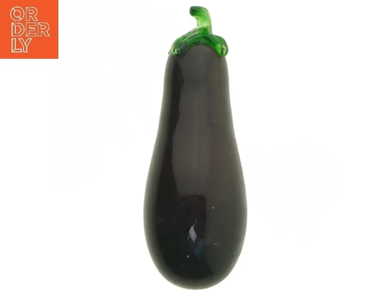 Billede 2 - Glas aubergine dekoration (str. 18 cm)