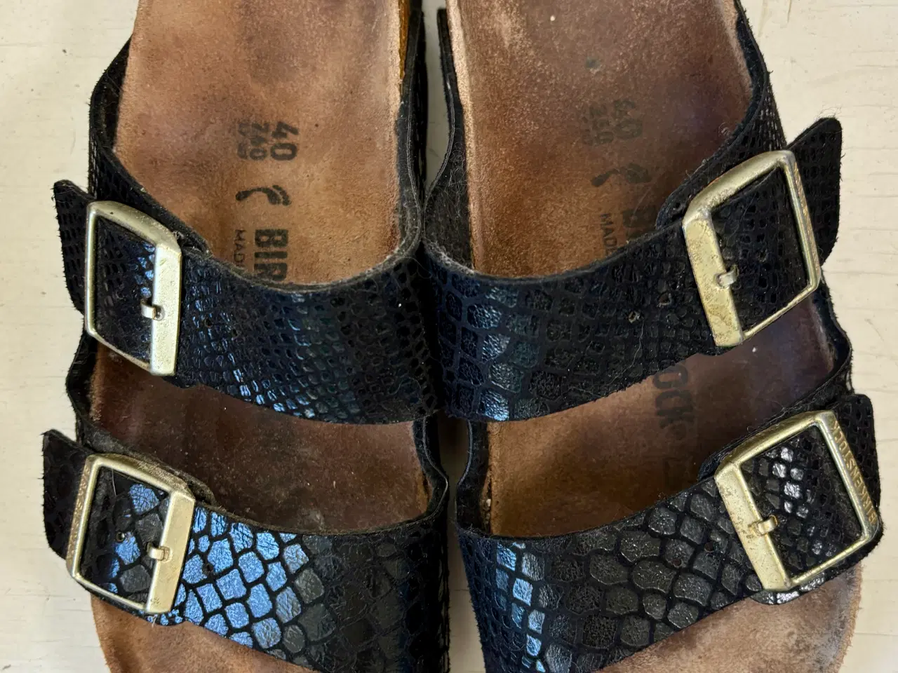 Billede 2 - Birkenstock, Arizona sort skind, str 40S