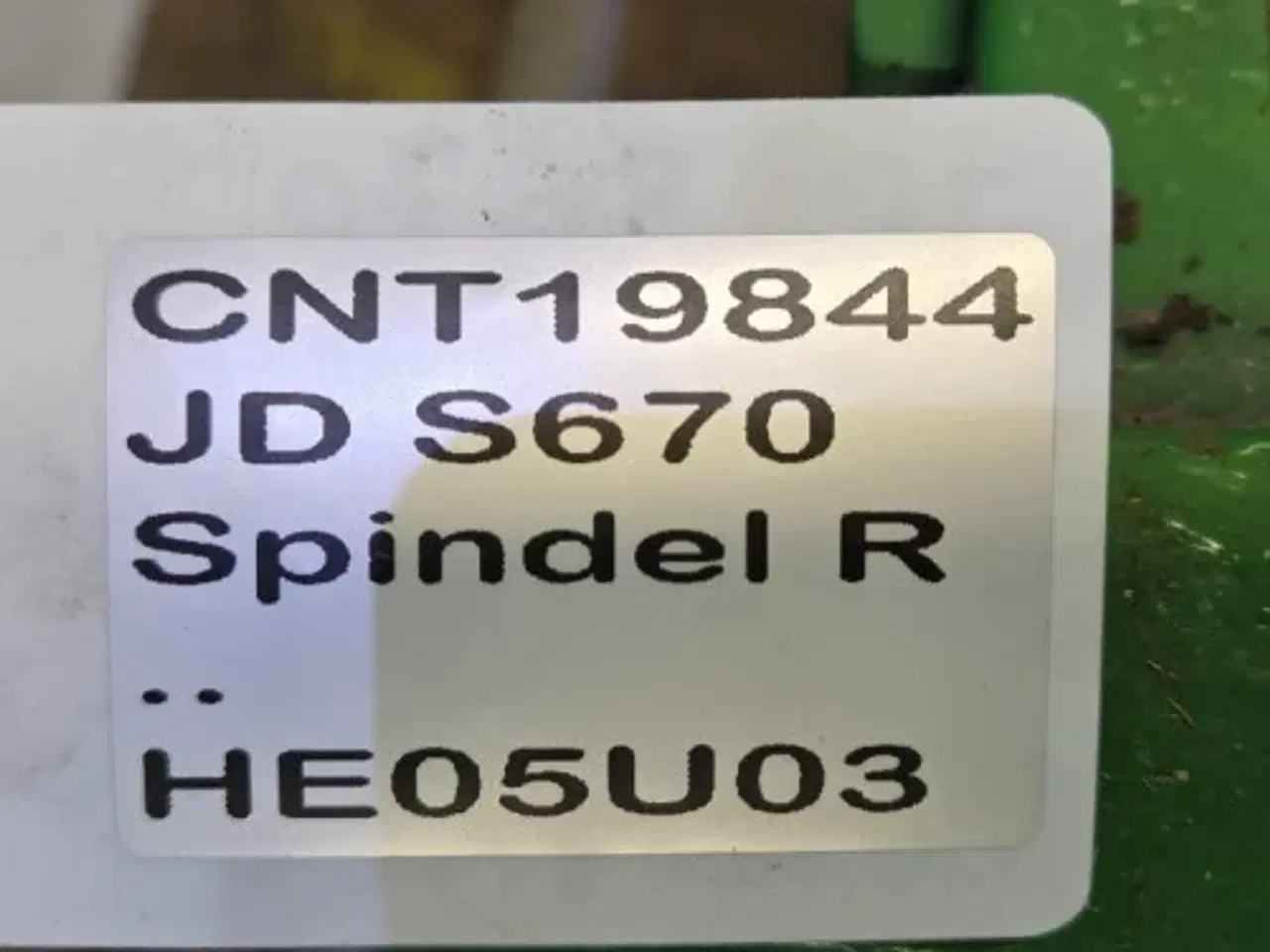 Billede 16 - John Deere S670 Spindel R. DE20892