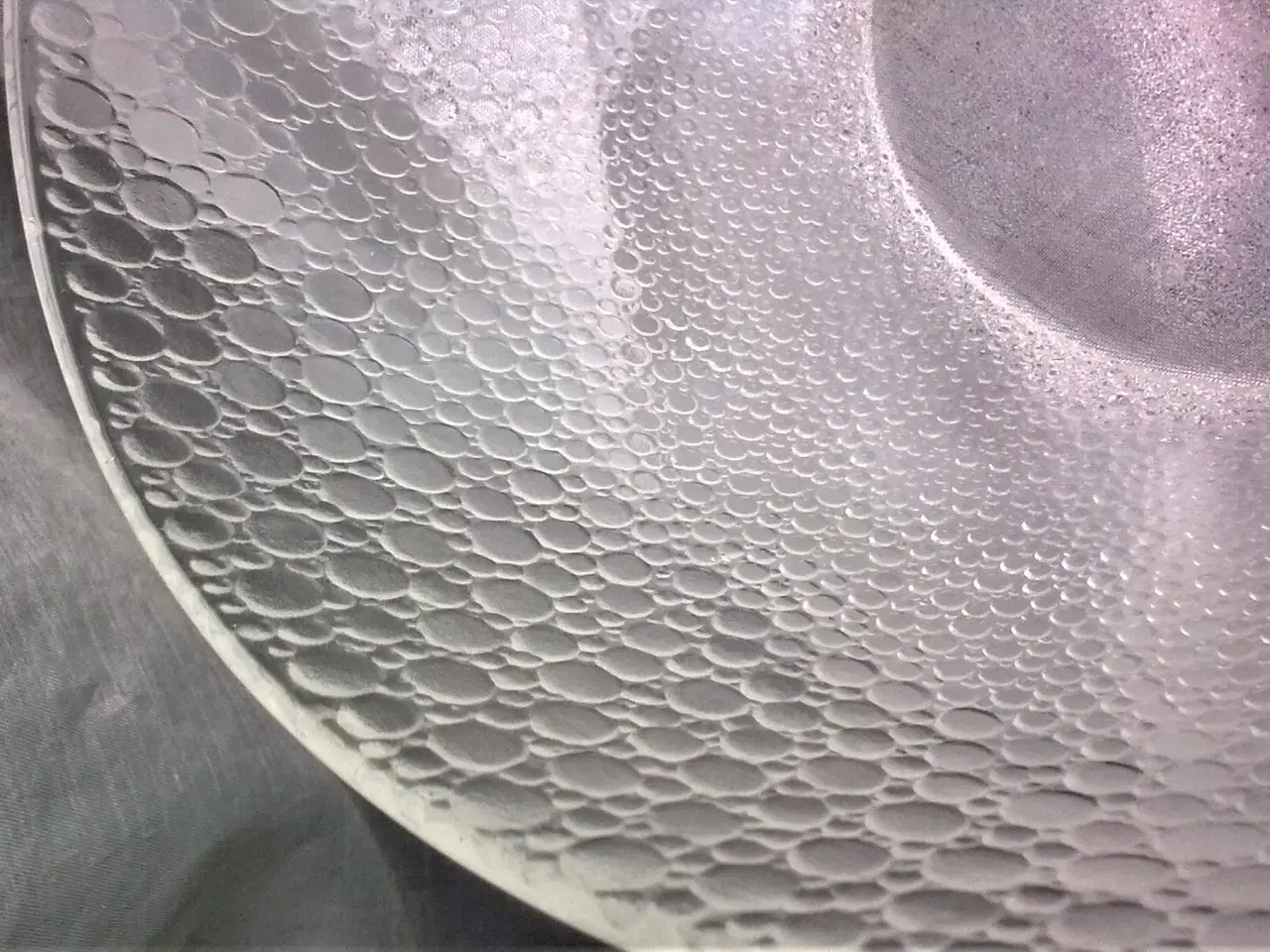 Billede 1 - Salatskål RETRO glasklar m is havet dekor