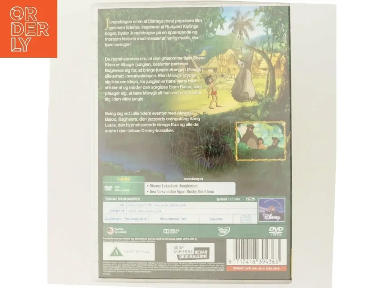 Billede 3 - Junglebogen med Mowgli (DVD)