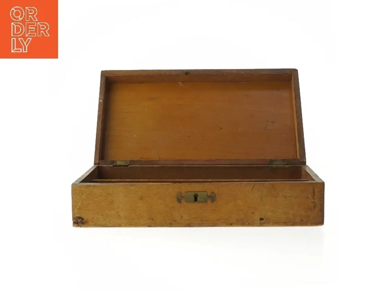 Billede 5 - Antik trækasse (str. 7x25x14 cm)