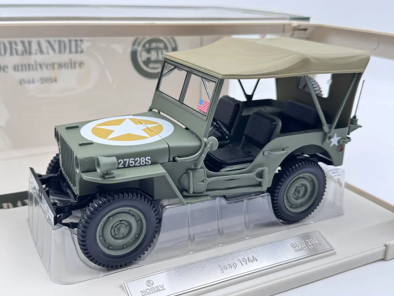 Billede 3 - 1944 Jeep US Army 1st Division infantry D-Day 1:18