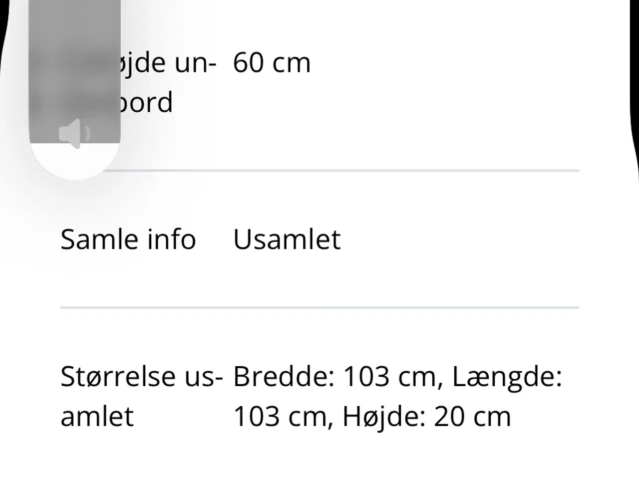 Billede 6 - Hvidt rundt spisebord