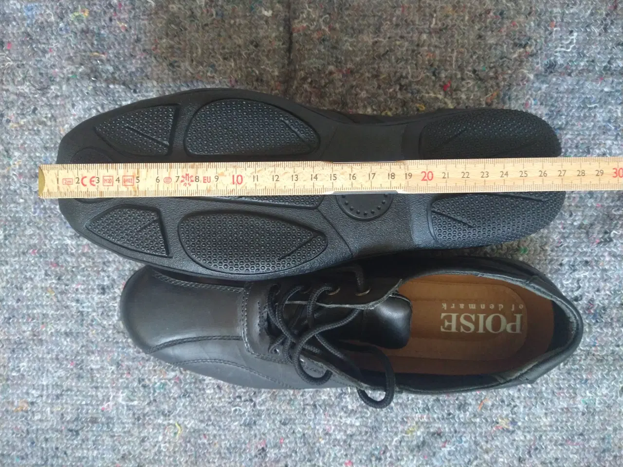 Billede 5 - skind-sko, sort, str. 43-44