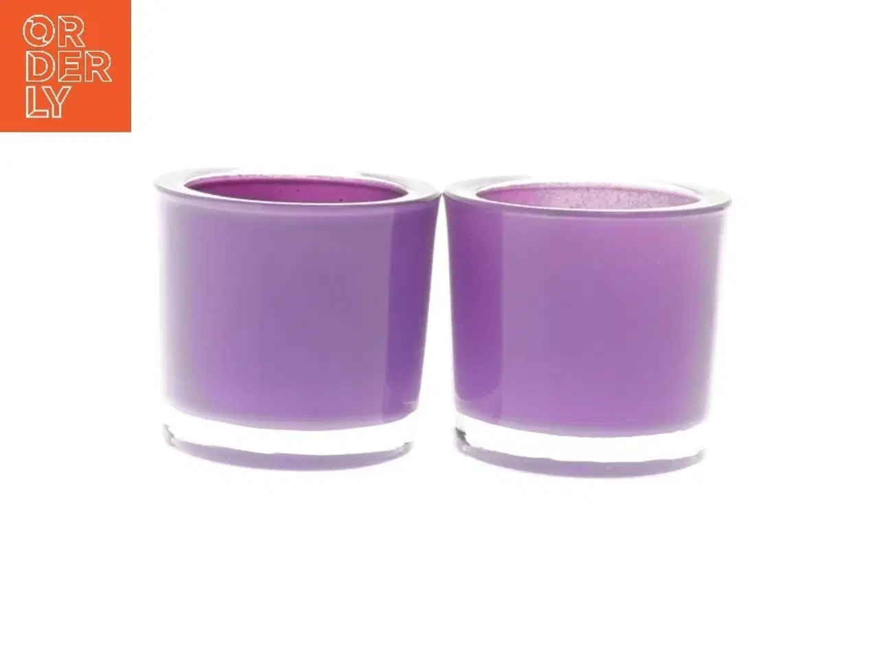 Billede 1 - Lysholdere i glas (str. 6,5x6 cm)